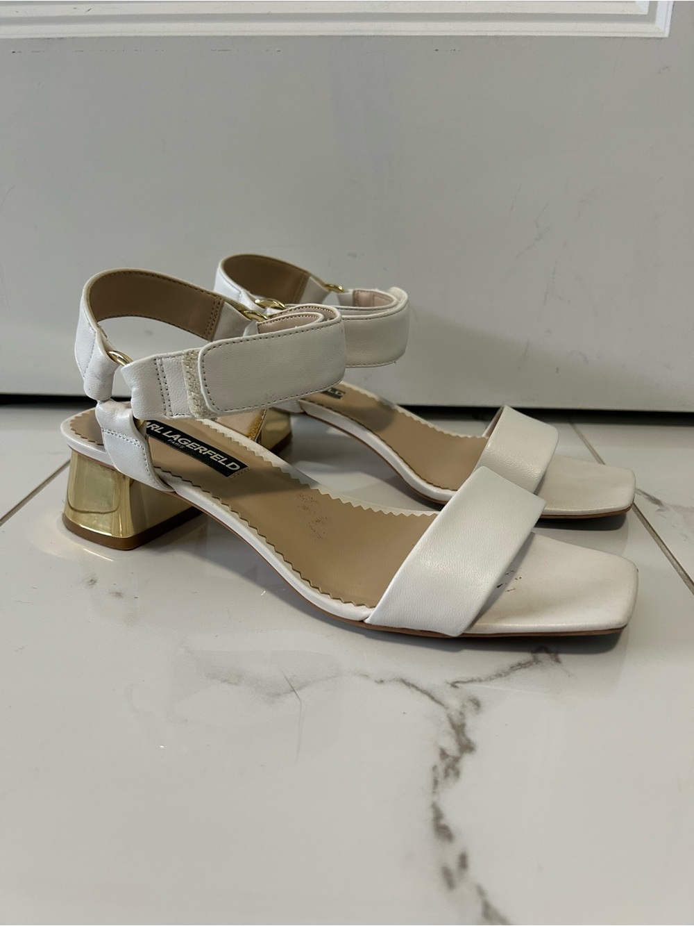 Karl Lagerfeld Morico Block Heel Sandals